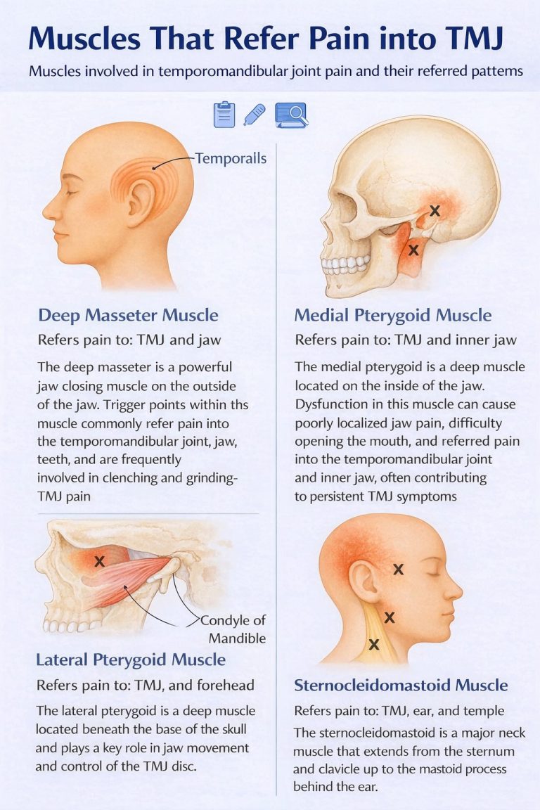 Muscles related to TMJ pain