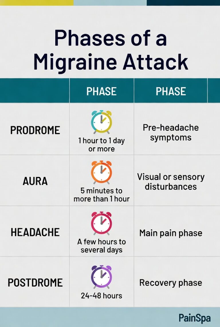 Migraine timline